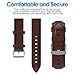 June & Ed Men's Wrist Watch Leather Band Casual Classic Quartz Watch with Sapphire Crystal Dial Window and Date / Chronograph / Waterproof Function - W0021