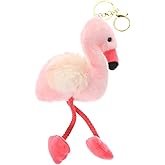 Abaodam Flamingo Keychain Plush Bag Charm Cute Hanging Pendant for Keys Backpacks Handbags Creative Flamingo Decoration Gift for Spring Summer