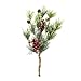 Pine Stems with Berries and Pinecones 6 Pack