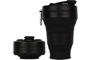 Foldable Silicone Folding Cup, Travel Folding Cup, Foldable, Portable, and Lightweight Outdoor Camping and Hiking Cup, Suitab