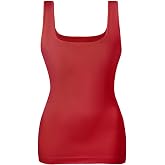 EUYZOU Women's Tummy Control Shapewear Tank Tops Seamless Square Neck Compression Tops Slimming Body Shaper Camisole