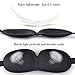 Eye Mask 2 Pack Eyeshade for Sleeping 3D Contoured Shape Lightweight & Comfortable Good Night Eye Masks for Women, Men, for Travel, Nap, Shift Work (Black & Blue)