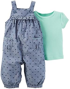 Child of Mine Baby Girls 2-Pc. Romper - (Size - Newborn)