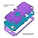 Galaxy J7 Case, ULAK Anti Slip Galaxy J7 Case Dust Scratch Shockproof Protective Cover for Samsung Galaxy J7 J700 (2015) with Hybrid High Soft Silicone + Hard PC Case (Purple/Blue)