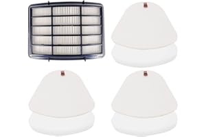 Dttery 3 Pre-Filter Foam & Felt + 1 Hepa, Shark Navigator Lift-Away Vacuum NV350 NV351 NV352 NV355 NV356E NV357 NV358 NV360 NV370 NV391 UV440 UV490 UV540 Filter Kit Replacement Part XFF350 XHF350