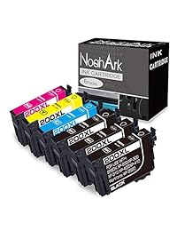 NoahArk Remanufactured Ink Cartridge Replacement for Epson 200 XL 200XL T200XL use for Expression Home XP-200 XP-300 XP-310 XP-400 XP-410 Workforce WF-2520 WF-2530 (3 Black 1 Cyan 1 Magenta 1 Yellow)
