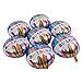 ZOOYOO Happy Birthday Balloons Round Blue Sparkle Foil Mylar Balloons-20Pcs 18inch