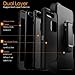 iPhone 7 Plus Case with [Belt Clip] Kickstand & Tempered Glass Screen Protector Heavy Duty [Shockproof] Rugged Armor Hard Cover for Apple iPhone 7 Plus (Black)
