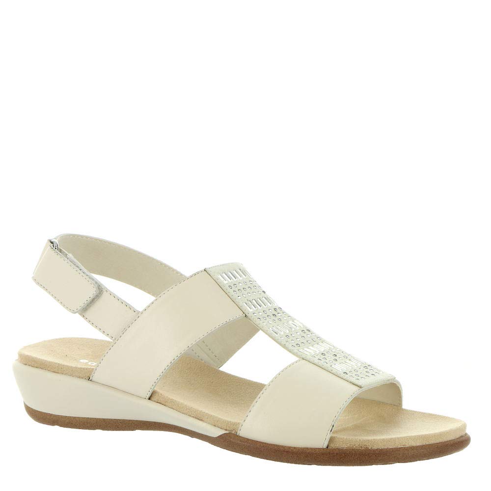 Easy Spirit Women’s Hazel Wedge Sandal, Biege 150, 6 Narrow
