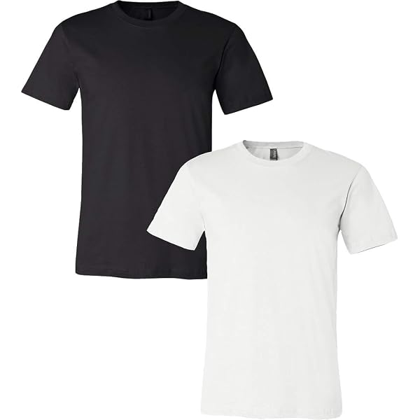 Bella Canvas Men's Jersey Short Sleeve T-Shirt – Black & Silver | Soft, Lightweight Casual Tee - View #8