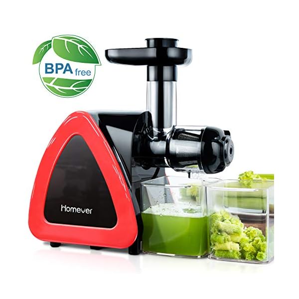 HOMEVER Slow Masticating Juicer for green for Fruits and Vegetables