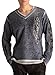Ed Hardy Mens Love Kills Applique Sweater - Midnight - XX-Large