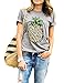 ZAWAPEMIA Womens Graphic Tshirt Summer Cute Pineapple Printed Tee Tops S