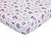 Disney Baby Minnie Mouse All About Bows Fitted Crib Sheet, Pink, Aqua