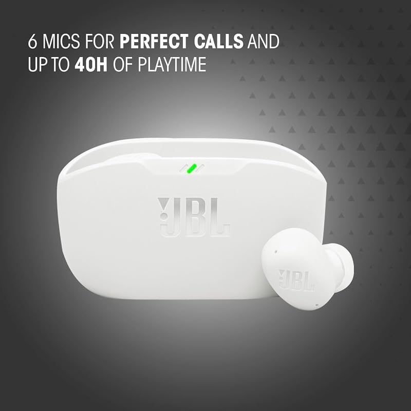 Vibe Buds 2 - Auriculares con cancelación de ruido, color blanco