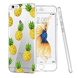 iPhone 6S Case, Eouine Small Pineapple Printed Flexible Soft Silicone TPU Case for iPhone 6S 6 4.7 Inch, Scratch-Resistant Protective Case