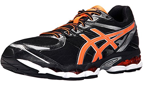 Asics men s gel evate 3 running shoe, black/hot orange/…