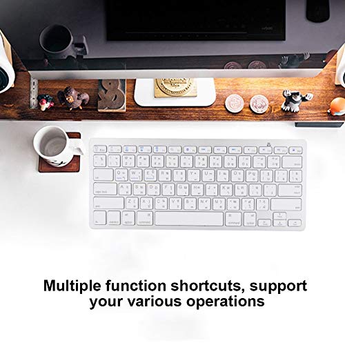 Thai UltraThin Wireless Keyboard, 78 Keys UltraThin Floating Button MultiFunctional Portable