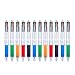 Colored Pens Pack of 12 - Multicolor Pen Retractable 4 Color Ballpoint Pens (Black, Blue, Red, Green) - 4 in 1 Multifunction Ballpoint Pen 0.7 mm for Office School Supplies Students Children Gift