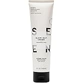SEEN Blow-Out Creme, Fragrance Free - Non-Comedogenic Blow-Out Hair Cream - Dermatologist-Developed - Reduces Frizz- Heat Protectant- Safe for Sensitive, Eczema & Acne Prone Skin
