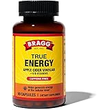 Bragg Apple Cider Vinegar True Energy Capsules – 6 B Vitamins – Caffeine Free - 750mg of Acetic Acid – Weight Management - No