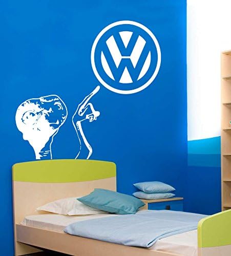 Vw Logo Sticker E.t. Decal Wall Art Wall Decals Home Decor Wall Stickers Wall Decals for Kids Vw Bus Tr354 A