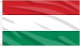 AhfuLife Hungary Flag 5ft x 3ft Double Sided with Brass Grommets