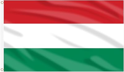 AhfuLife Hungary Flag 5ft x 3ft Double Sided with Brass Grommets