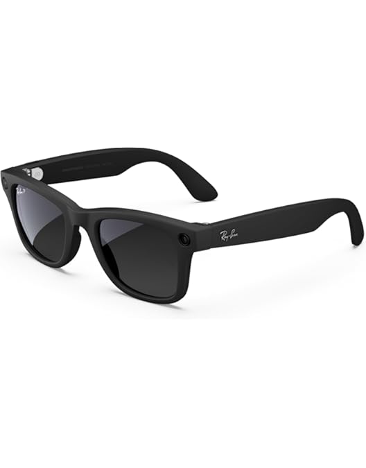 新品未使用 Rayban  Wayfarer レイバン×メタ 箱汚れあり Ray-Ban Meta Wayfarer (Refurbished), Shiny Black, Clear