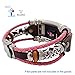Smatiful Charge 2 Cute Bands with Box Sets for Youth Ladies, Adjustable Accessory Band Ring with Metal Connector for Fitbit Charge 2 Heart Rate Monitor, Rose Gray Pink