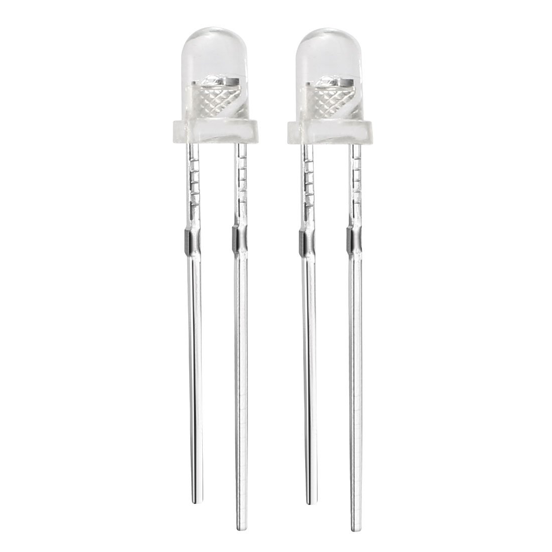 sourcingmap 50pcs 3mm Multicolor Slow Flashing Dynamics LED Diode Lights Bright Lighting Bulb Lamps Electronics Components Filcker Light Emitting Diodes 3-3.4V