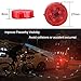 CJRSLRB 4Pcs Car Door LED Warning Light, Universal Wireless Car Door Safety Warning Light for Anti Rear-End Collision (Red)