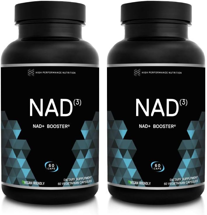 HPN NAD+ Booster – Nicotinamide Riboside Alternative (NAD3) for Men & Women | Anti Aging NRF2 Activator, Superior to NADH – Natural Energy Supplement for Longevity & Cellular Health, 60 Caps, 2-Pack