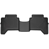 Husky Liners Weatherbeater Floor Mats | Fits 2019-2023 Ford Ranger SuperCrew (Crew Cab), Will NOT Fit SuperCab (EXT Cab) | 2nd Row, 1-pc Black - 14411