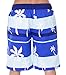 Verabella Men's Swim Trunks Mesh Lining Beachwear Board Shorts with Pockets,Large