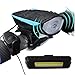 Bike Light, Arespark Super Bright Waterproof Bicycle Light, 550 LM USB Rechargeable Front and Rear Bike Light Set, with 120 DB Loud Horn, 1200mah Lithium Battery, 3 Light Mode Options