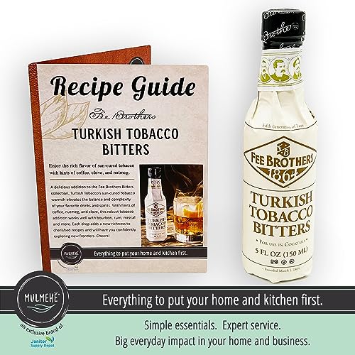 turkish tobacco bitters MULMEHË Exclusive Recipe Guide and Fee Brothers Turkish Tobacco Bitters  Gift Bundle, 2 Bottles in Saudi Arabia