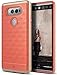 LG V20 Case, Caseology [Parallax Series] Slim Dual Layer Protective Textured Geometric Cover Corner Cushion Design for LG V20 (2016) - Coral Pink