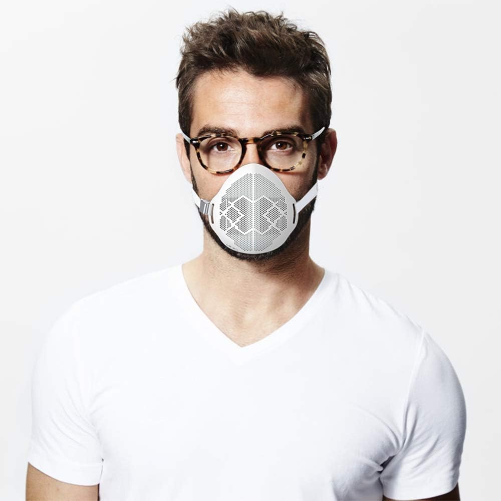 Reusable Protection Mask for Mens, Women and Adults, Included 1x MASK + 6x FILTERs, White