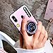Aulzaju iPhone Xs Max Shiny Shockproof Ring Stand Case, iPhone Xs Max Bling Beauty Soft TPU Air Cushion Holographic Sparkle Case Cover for iPhone Xs Max for Girls Women (iPhone Xs MAX 6.5 inch, Pink)