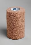Nexcare Coban Self-Adherent Wrap – 3 Inch X 5 Yard, Tan, No Clips Needed