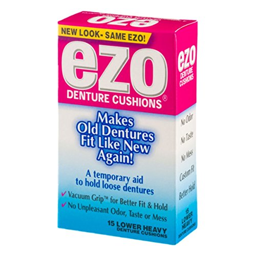 Ezo Denture Cushions, Lower Heavy, 15 Count (Pack of 12) Buy Online