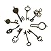 Makhry 42pcs Jewelry Making Charms Craft keys Decorative Key Skeleton Bronze Key in Antique Bronze Style for Wedding Graduation Christmas (Antique Bronze)