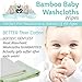 Bamboo Baby Washcloths - Carly Shop (6-pack) Baby Muslin Washcloths ,Organic Cotton Washclothes I Bathing Towels I Newborn Baby Face Towel I Baby Shower Soft Towels (10