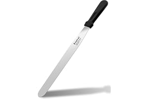 Anaeat Straight Icing Spatulas, Professional Cake Decorating Frosting Spatula with 12" Stainless Steel Blade, Thickened Cake 
