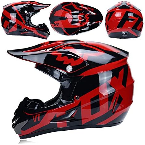 WLBRIGHT Motocross Helmet With Gifts Goggles Mask Gloves FOX Moto Racing Full Face Helmet For Man And Woman