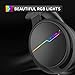 Jeecoo USB Pro Gaming Headset for PC- 7.1 Surround Sound Headphones with Noise Cancelling Mic- Memory Foam Ear Pads RGB Lights for Laptopsthumb 4