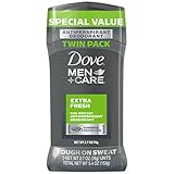 Dove Men+Care Antiperspirant Stick, Extra Fresh 2.7 oz, Twin Pack