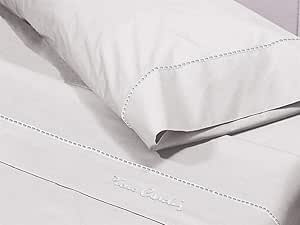 Pierre Cardin Juego de Sábanas, Algodón, Blanco, Cama 90 cm: Amazon.es: Hogar