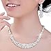 Lookatool Crystal Bridal Jewelry Sets Hotsale Necklace+Earrings Jewelry Wedding